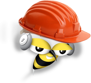 unser Bienchen als Bauleiter unser Bienchen als Bauleiter